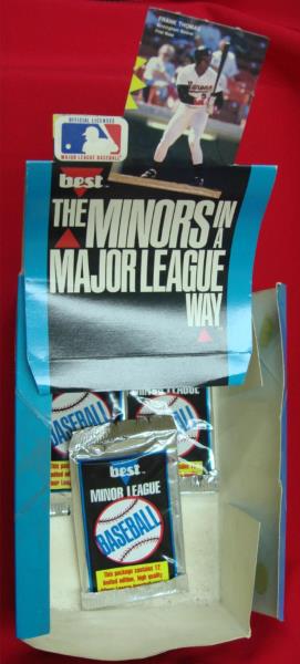 3- 1990 BEST THE MINORS BASEBALL FOIL PACKS FACT. SEALED FRANK THOMAS ...