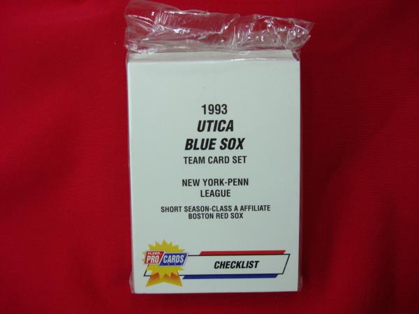 1993 UTICA BLUE SOX MINOR LEAGUE TEAM SET FLEER PROCARDS FACT. SEALED ...